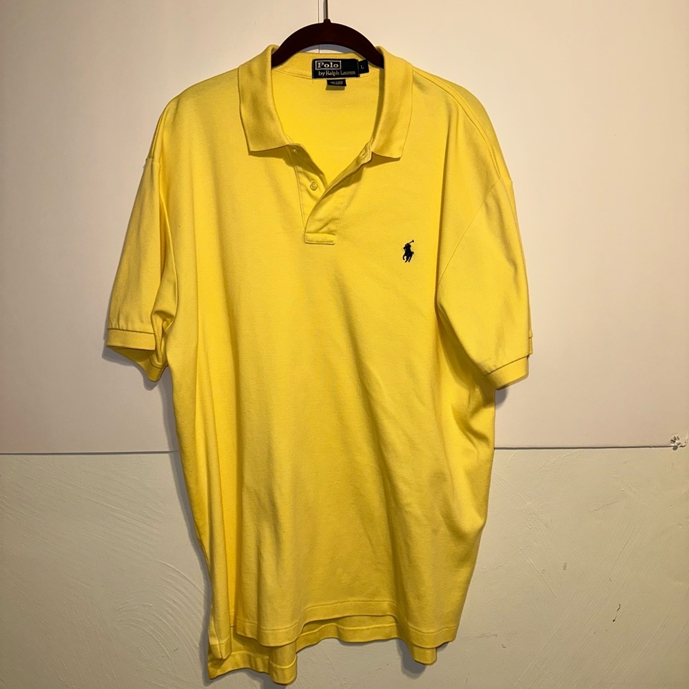 Ralph Lauren Men's Bright Yellow Polo Shirt